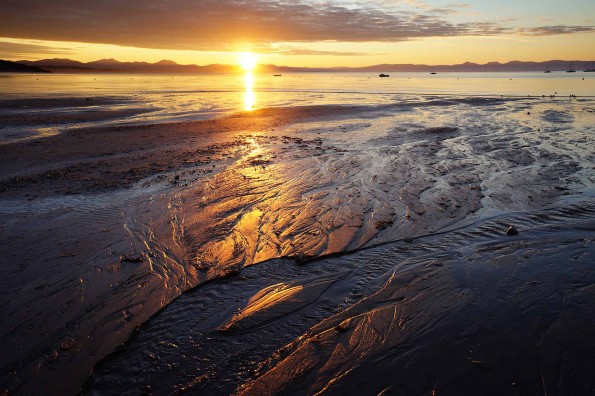 Sunrise at Llanbedrog Beach