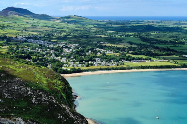 Aerial view of Llanbedrog