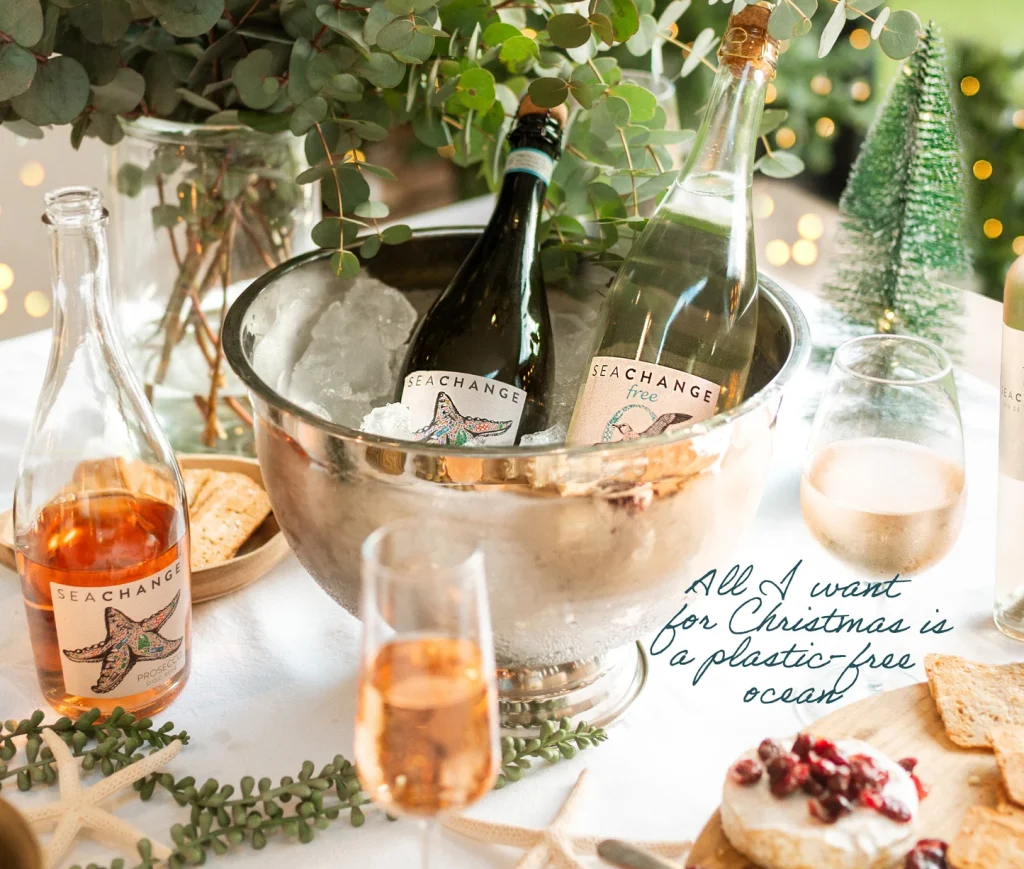 This Christmas we’re raising a glass with Sea Change Wine, eco-conscious wines that support marine conservation. A small festive gift with a big impact.